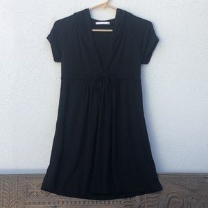 Robin Piccone black hooded resort dress